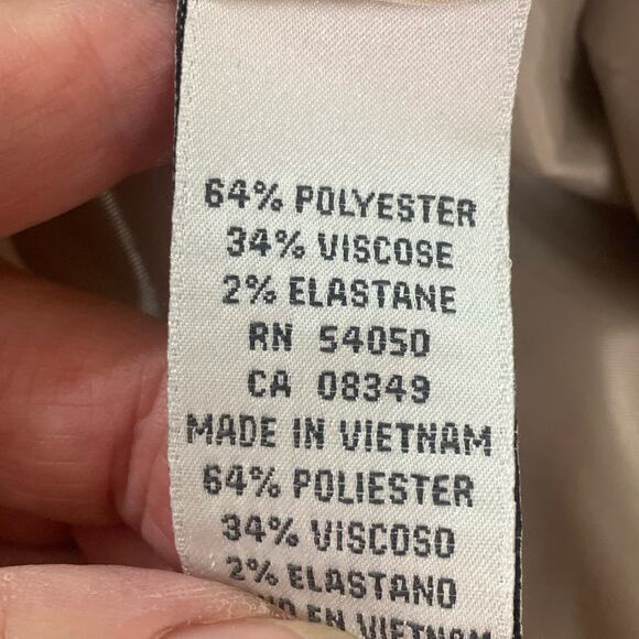 Jones New York Size 6 Blazer Jacket Beige Stripe Career Classic Capsule Wardrobe - Picture 13 of 13